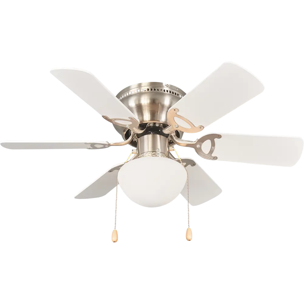 Люстра-вентилятор E27х1X60 Вт, цвет никель Globo STLM-2205140