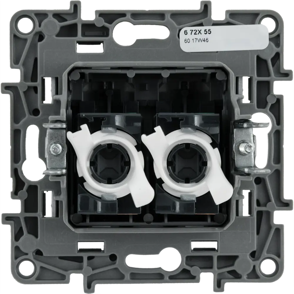 Компьютерная розетка Legrand Etika двойная RJ45 Cat 5e алюминий 82496551 STLM-0028725 - Вид №2