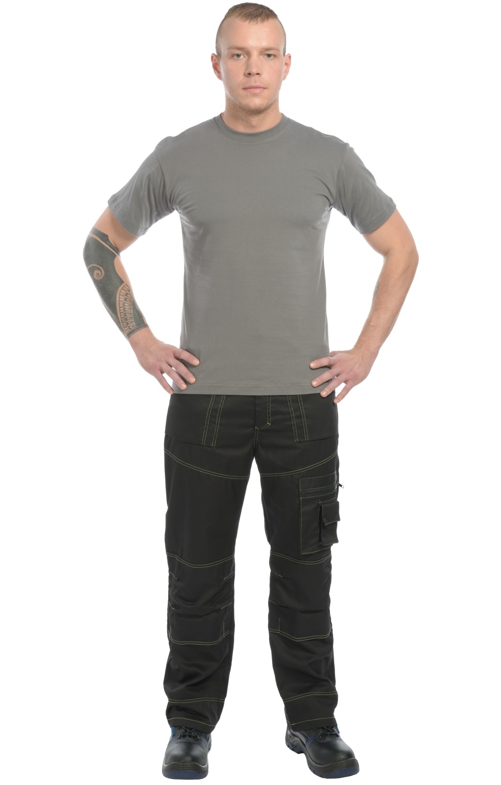 4958095 Футболка темно-серая  Одежда для официантов  размер XL (50-52) Спецодежда  - Вид №8