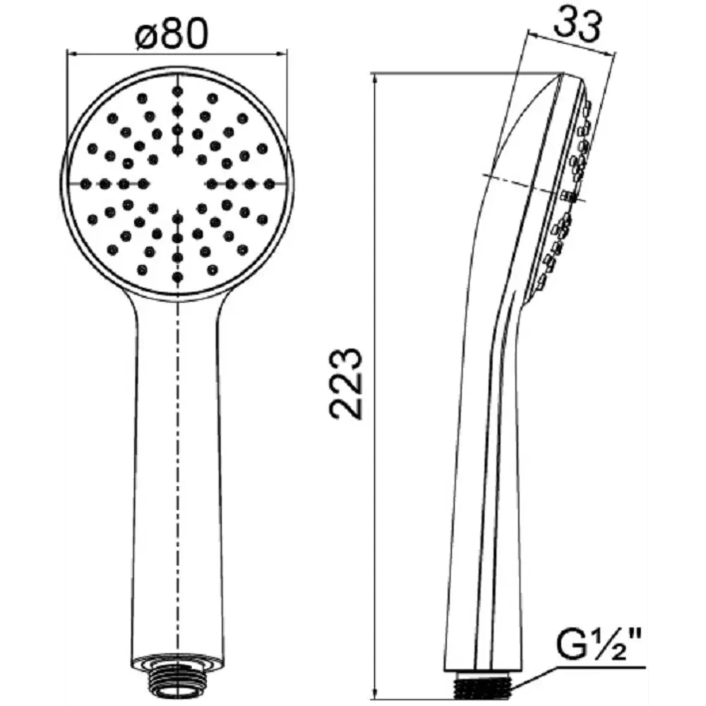 Лейка для душа ESKO Marburg черная с технологией Self-Clean 89415290 STLM-1566800 - Вид №3