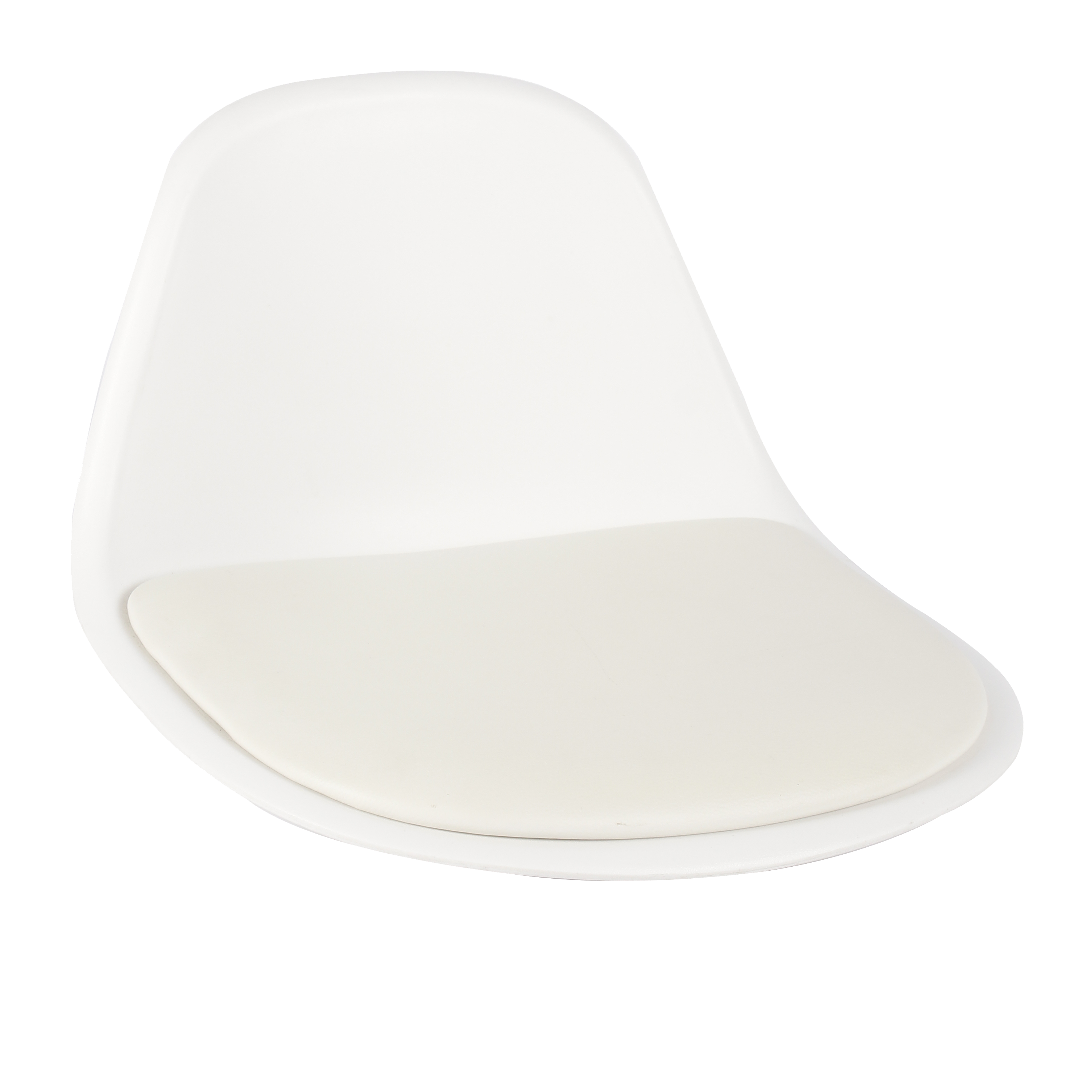 89132400 Сиденье для барного стула со спинкой Орлеан 43.5x26 см цвет белый STLM-0078841 DELINIA