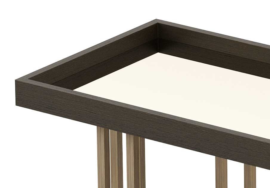 Прямоугольная консоль из нержавеющей стали и дерева Stylish Club ARCH-00094826 - Вид №4