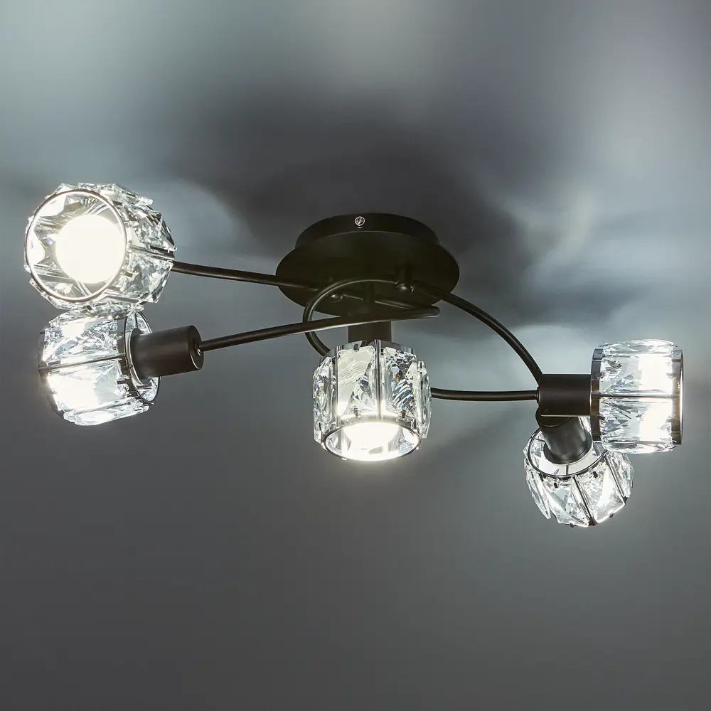 Люстра De City Акцент - современный потолочный светильник с пятью плафонами 88038460 STLM-1357878 - Вид №1