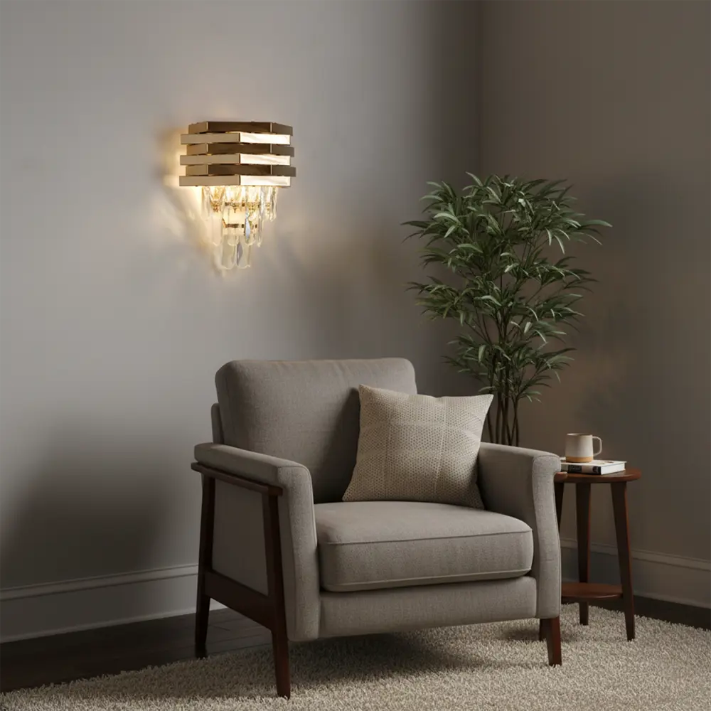 Светильник бра настенный Estares Rose цвет золото STLM-2060642 - Вид №3