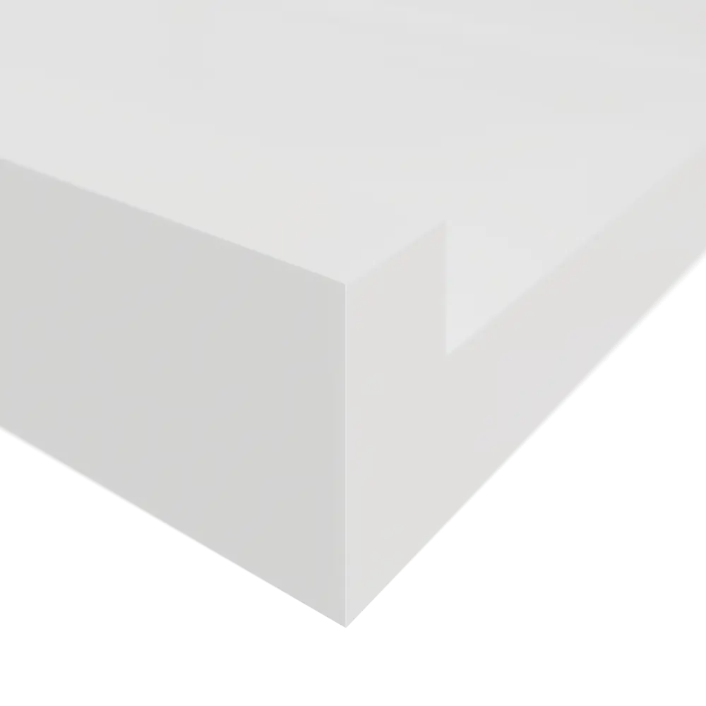 Полка настенная Spaceo White 60x10 см МДФ цвет белый STLM-2139078 - Вид №2