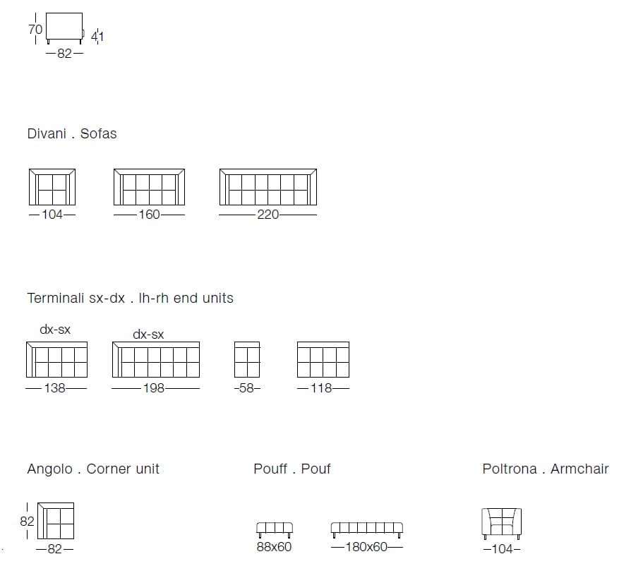 Ткань диван Dema SCACCO ARCH-00027197 - Вид №9