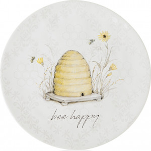 10672174 Certified International Тарелка закусочная Certified Int. Пчелки. Bee happy 21см, керамика Керамика