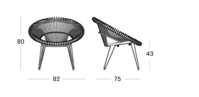 Плетеное садовое кресло Vincent sheppard Roy ARCH-00122407 - Вид №8
