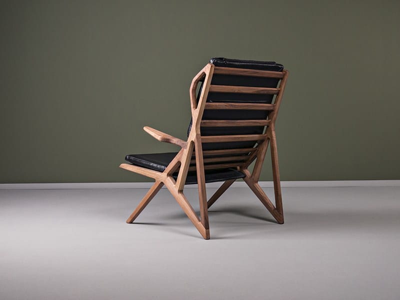 Кожаное кресло для ног с подлокотниками HOOKL und STOOL Triangle ARCH-00065986 - Вид №1