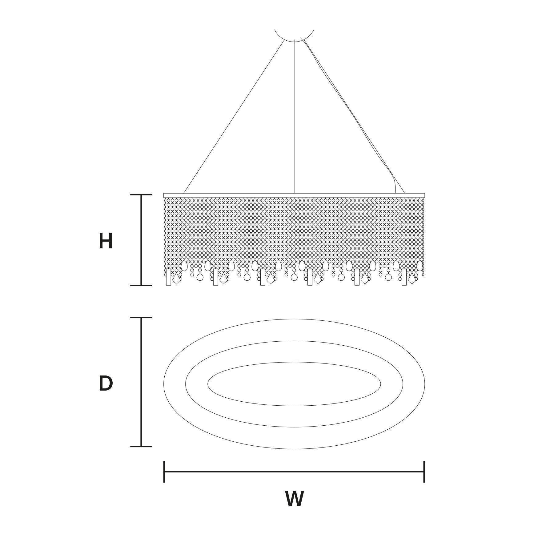 Подвесной светильник с кристаллами Masiero Cristalle ARCH-00045626 - Вид №2