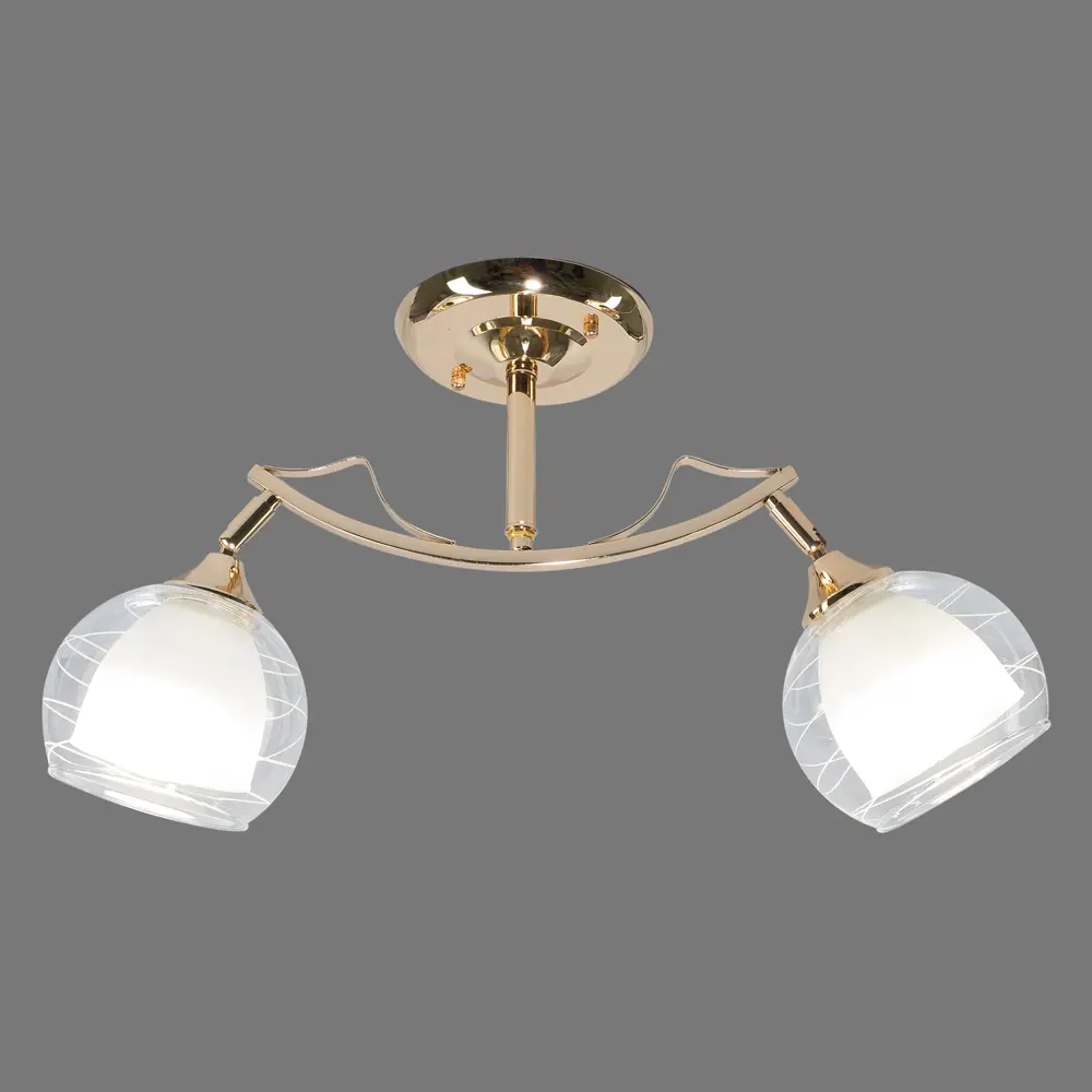 Люстра «Твинс» 2хЕ27х60 Вт, цвет золотой WINK STLM-2063527 - Вид №2