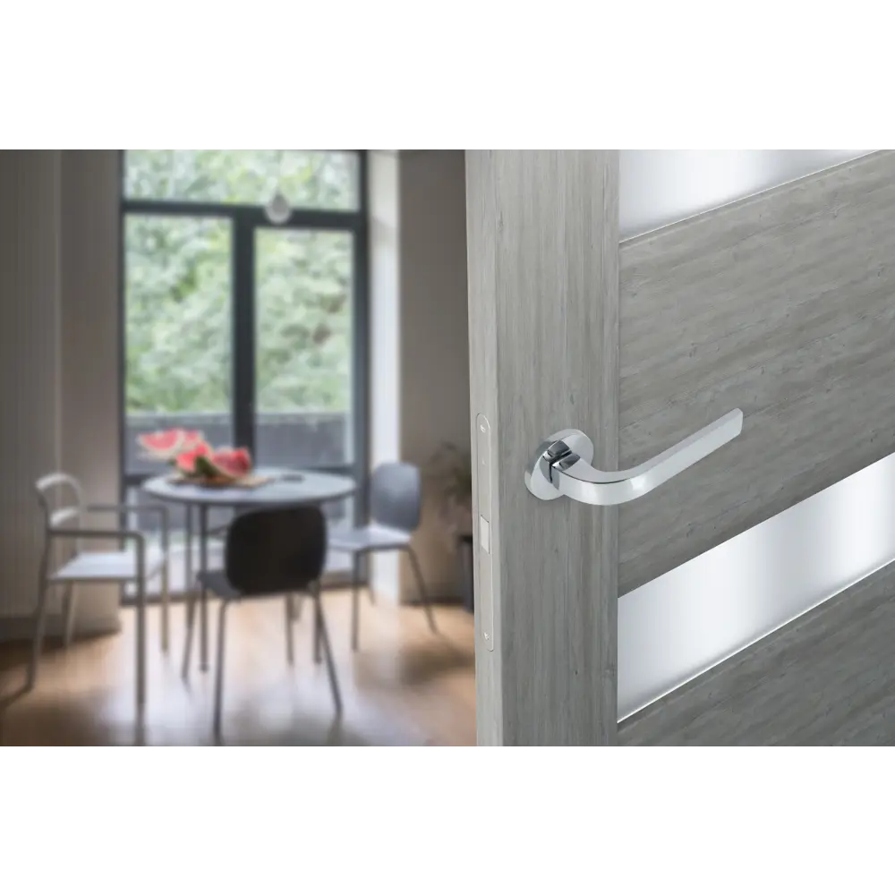 Дверные ручки Edson EDS-93H-R2 на розетке, хром 85168440 STLM-0059325 - Вид №7