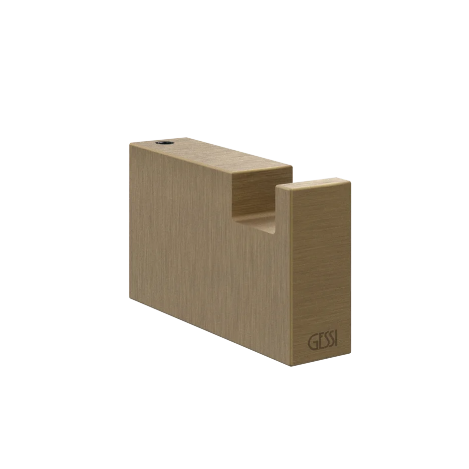 Крючок для халата 20921 713 Gessi Rettangolo k СТАРИННАЯ ЛАТУНЬ 20921713