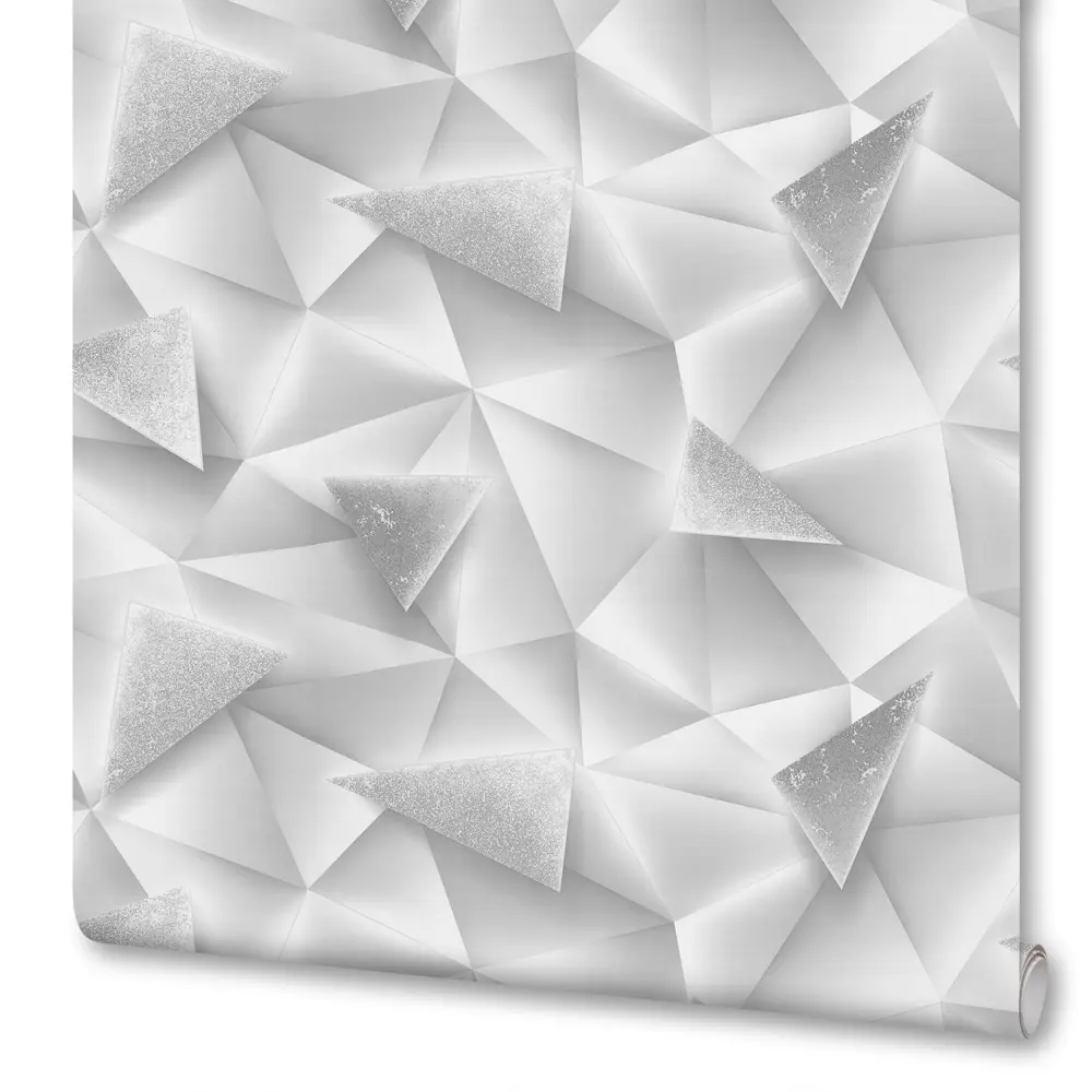 Артекс Trio - Флизелиновые обои серые с геометрическим узором 89370373 STLM-1492726