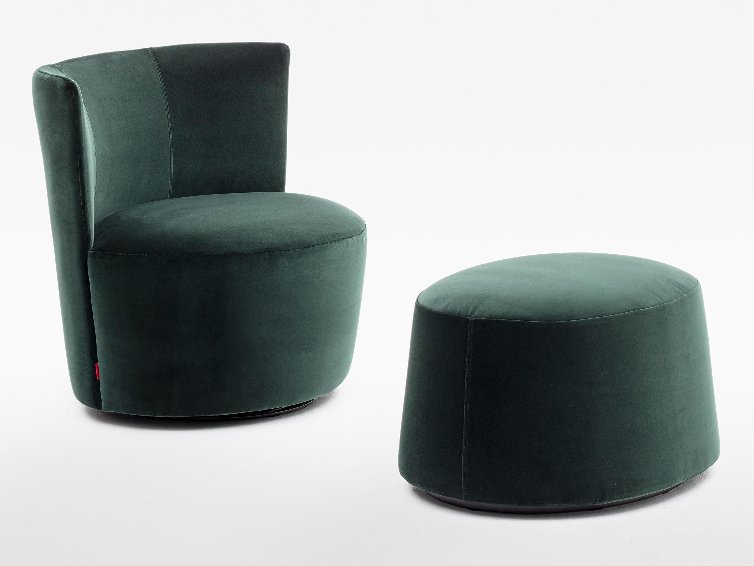 Овальный пуф из ткани Verzelloni Эмили ARCH-00018806 - Вид №1