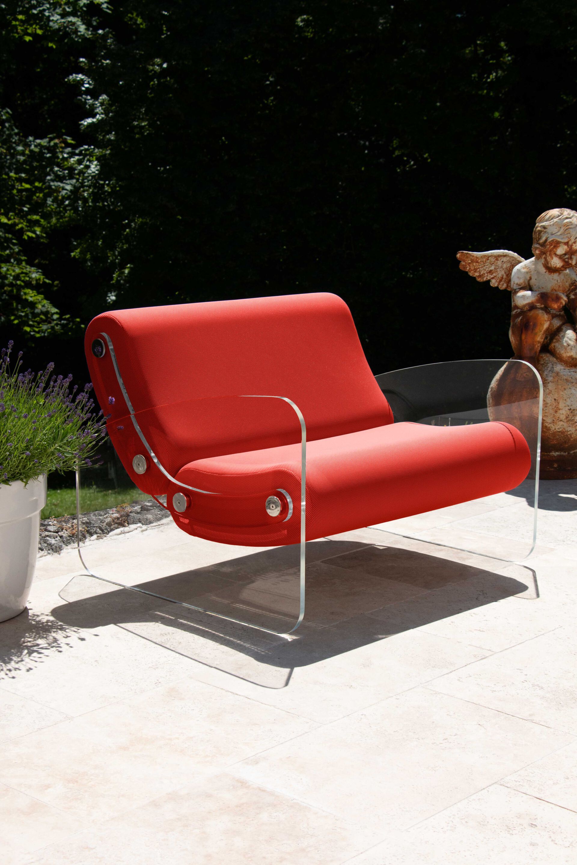 Кресло из ПММА и ткани с подлокотниками KUUMO MW03 ARCH-00104469 - Вид №4