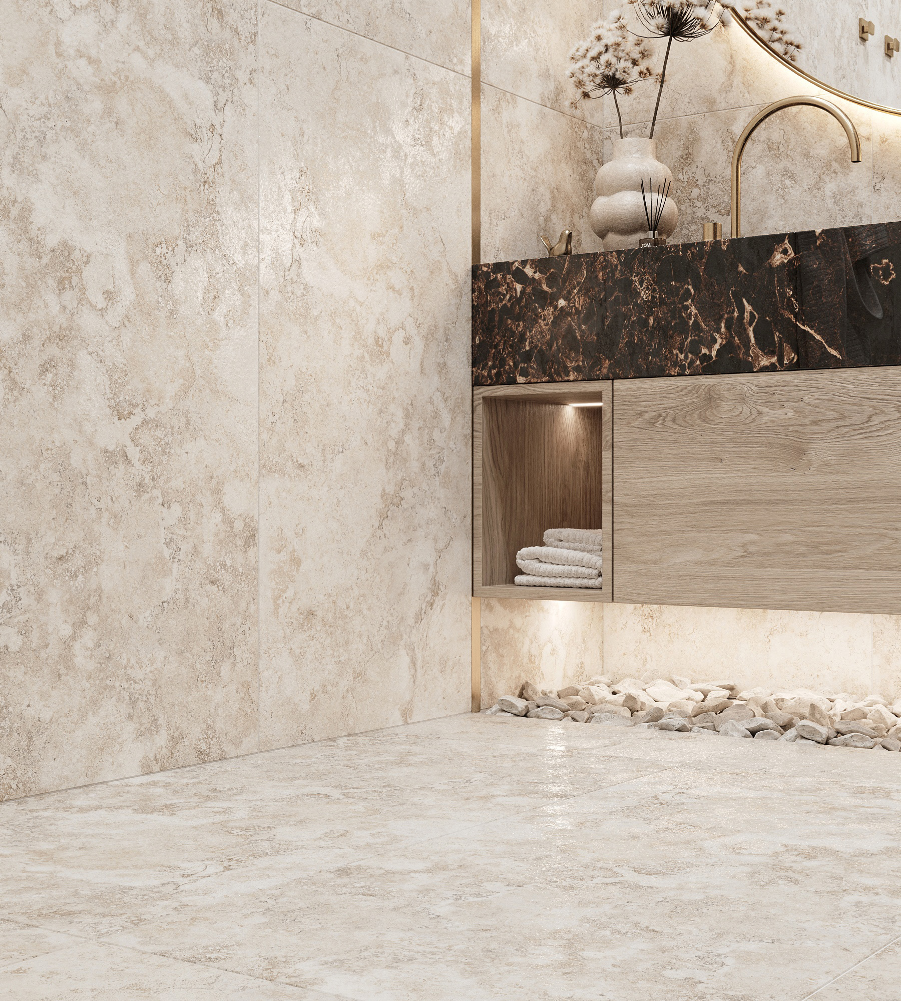 Керамогранит SEASTONE BEIGE 60х120 Arcadia Ceramica CG4001-A - Вид №1