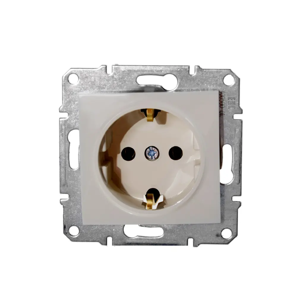 Розетка Schneider Electric Sedna с заземлением, цвет бежевый STLM-2137058