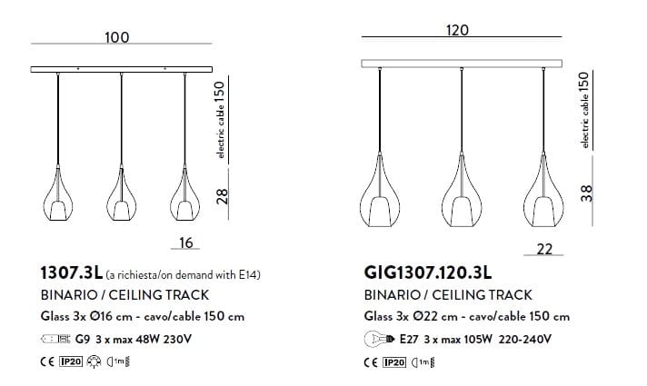 Подвесной светильник из дутого стекла Cangini & Tucci ARCH-00144897 - Вид №3