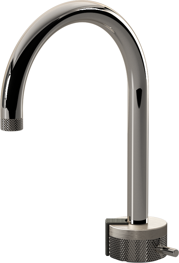 E-11502-R1BNi-L2BOX-PN Однорычажный прогрессивный смеситель для раковины - излив 16см GRAFF MOD+