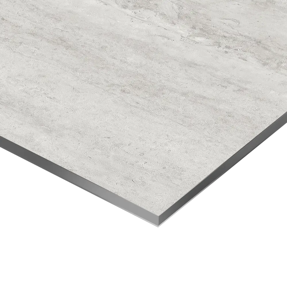 Стеновая панель Alumoart Travertine Roman Grey 51.1.3 240x60x0.4 см алюминий цвет бежевый STLM-2023299 - Вид №1