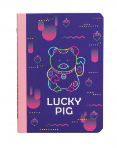 486641 Блокнот "Lucky pig" А6, нелинованный Made in Respublica*