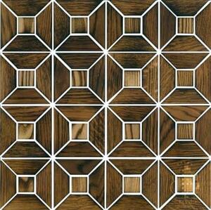Мозаика и 3D панели из дерева Tarsi Квартал 2d6120 Дуб Селект с брашью (Текстурированная) 331х331 мм.
