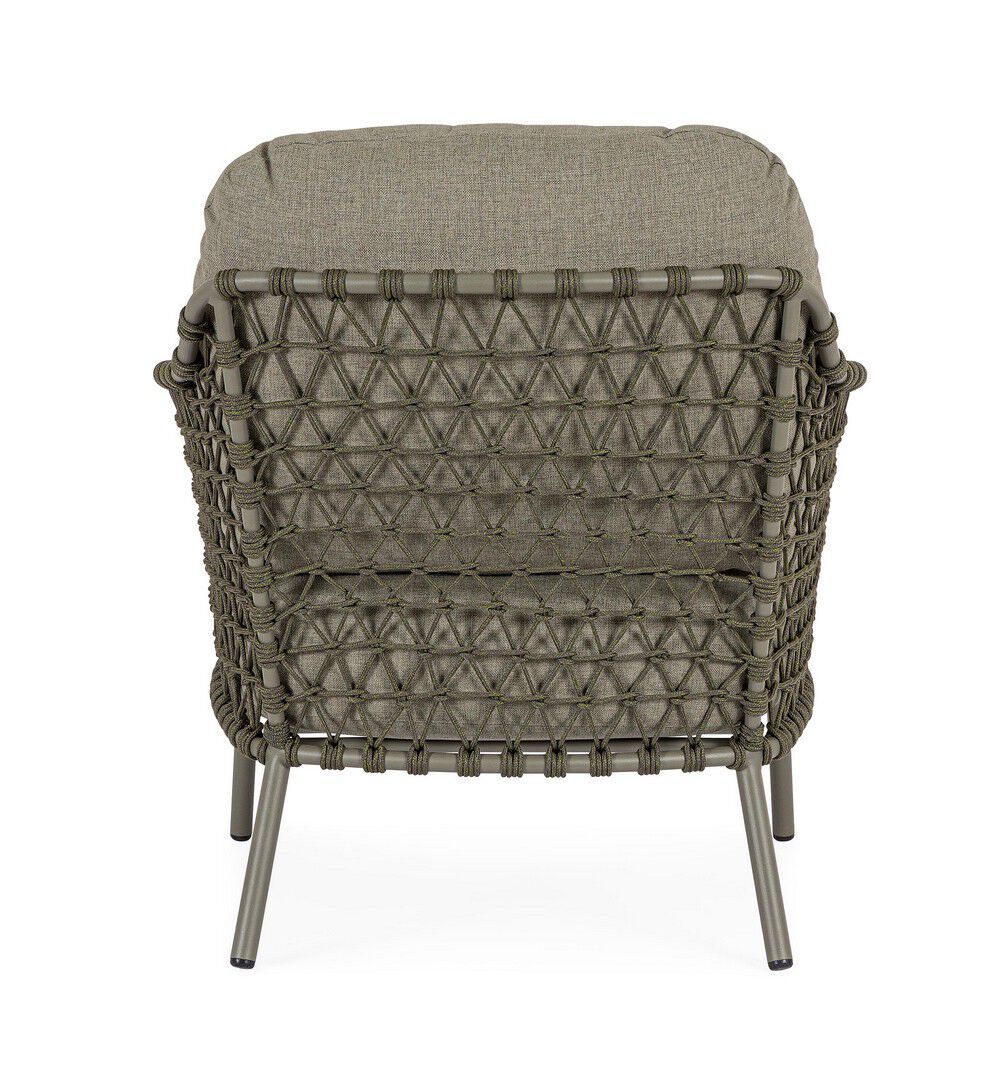 Веревочное и тканевое садовое кресло с подлокотниками BIZZOTTO Ivissa ARCH-00152948 - Вид №11