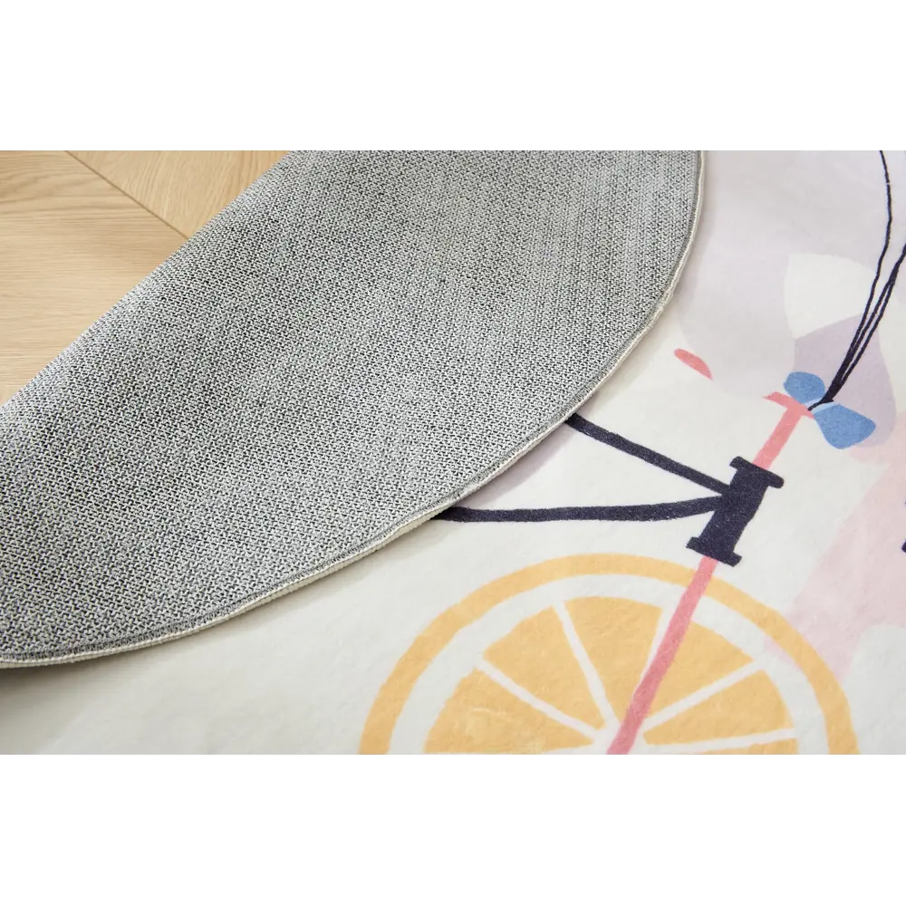 89370978 Ковер Kindora круг ø100 см полиэстер AZ-7 STLM-0830987 Santreyd  - Вид №2