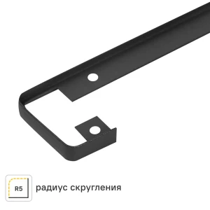 Планка соединительная Т-образная R5 60x3.8 см для столешницы 3.8 см цвет черный