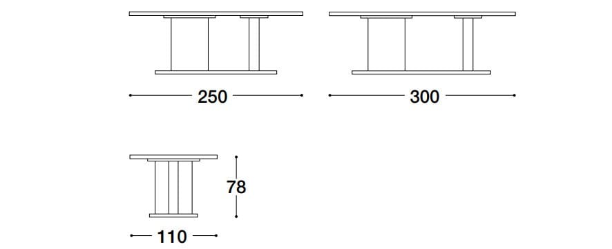 Прямоугольный стол для гостиной VOLPI Луиджи Вольпи ARCH-00042270 - Вид №2