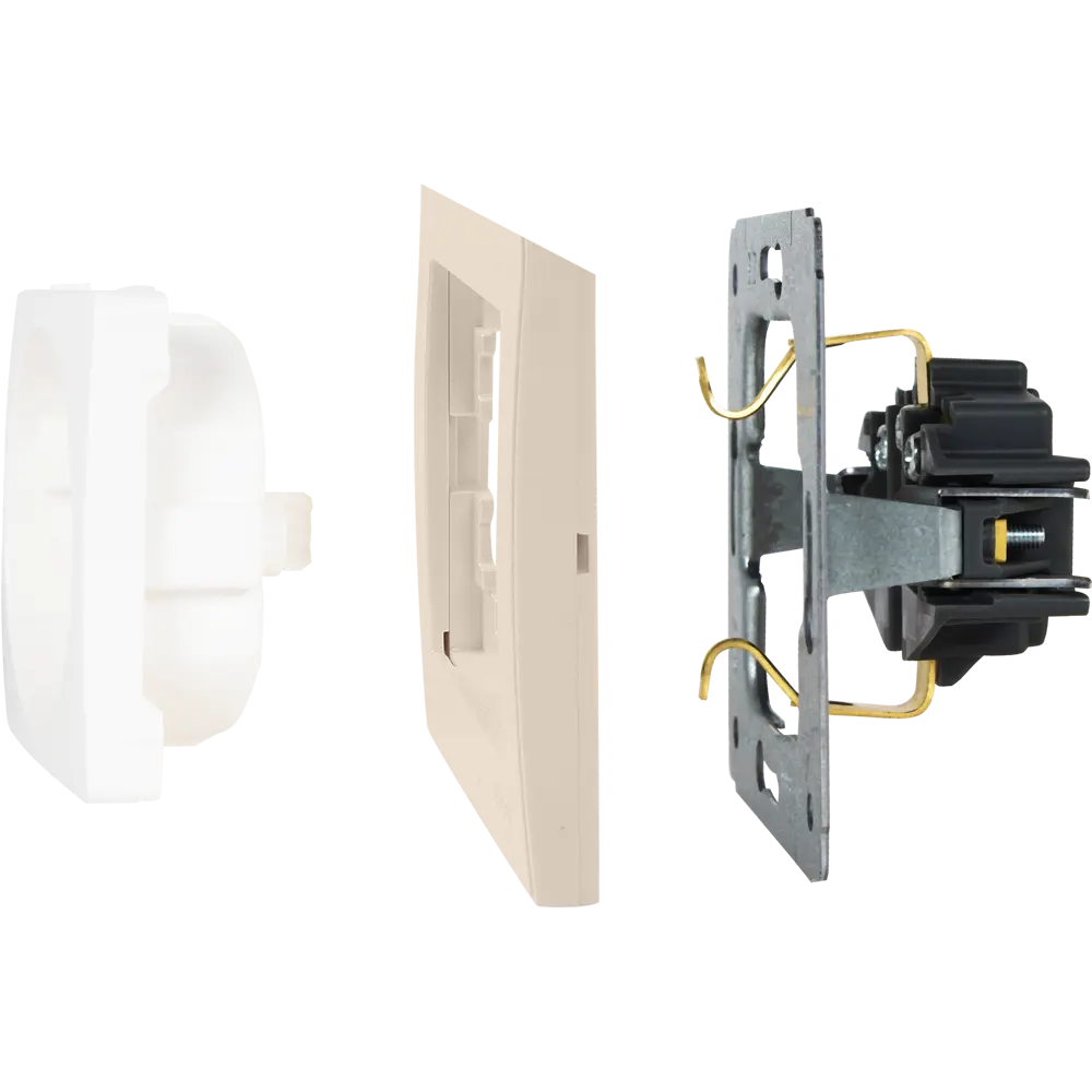 Рамка для розеток и выключателей Lezard Rain вертикальная 2 поста цвет жемчужно-белый STLM-2069325 - Вид №2