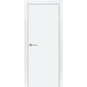 Комплект двери глухая 90x200 см финиш-бумага цвет белый с добором 200 мм