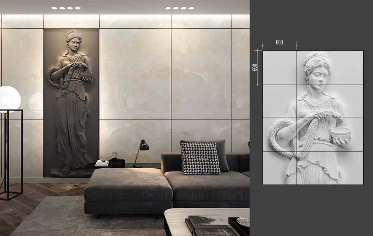 B-56 HYGEIA LAB.Space Барельеф B-56-1