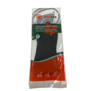 Перчатки латексные усиленные Gl24043 размер M цвет черный