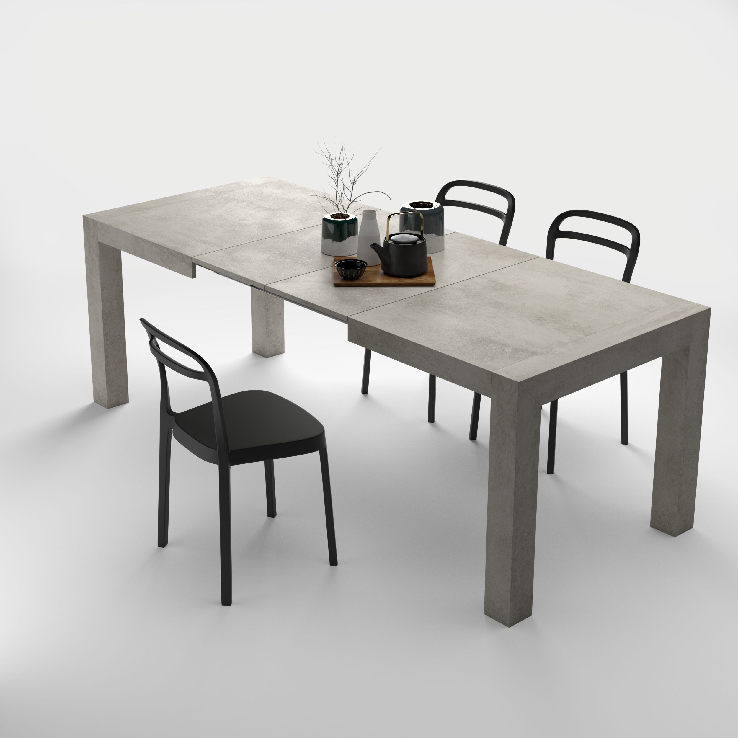 Прямоугольный выдвижной обеденный стол в меламине Mobili Fiver IACOPO ARCH-00045798 - Вид №14