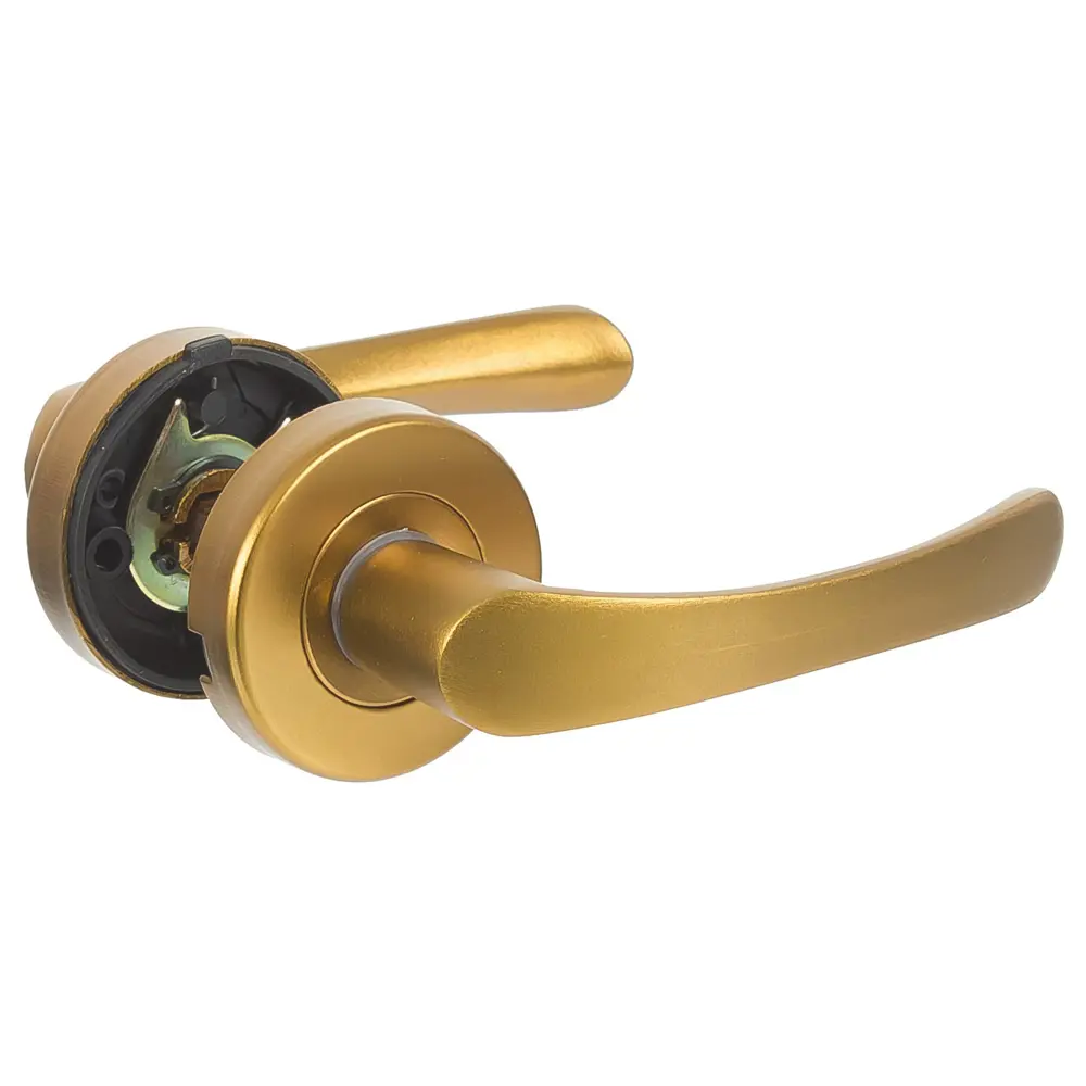 Ручки дверные на розетке E 016-S алюминий анодированное покрытие цвет бронза EDSON STLM-2211321 - Вид №1