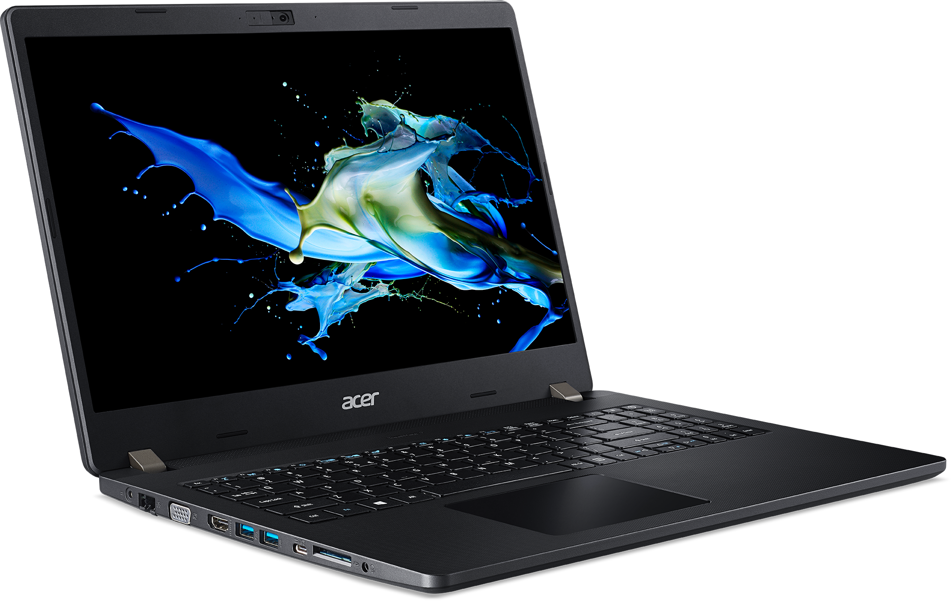 NX.VLLER.00G travelmate p2 tmp215-52-529s 15.6"(1920x1080 (матовый) ips)/intel core i5 10210u(1.6ghz)/8192mb/256ssdgb/nodvd/int:intel hd/cam/bt/wifi/war 3y/1.8kg/black/dos + hdd upgrade kit, fingerprint reader Acer Santreyd  - Вид №2