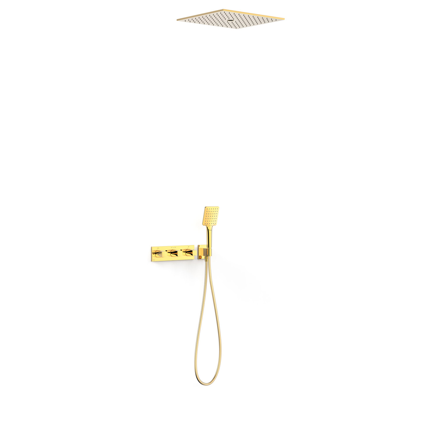 B-SYSTEM 3-ходовой встраиваемый термостатический смеситель для душа B-system-30725306OR TRES Thermostatic