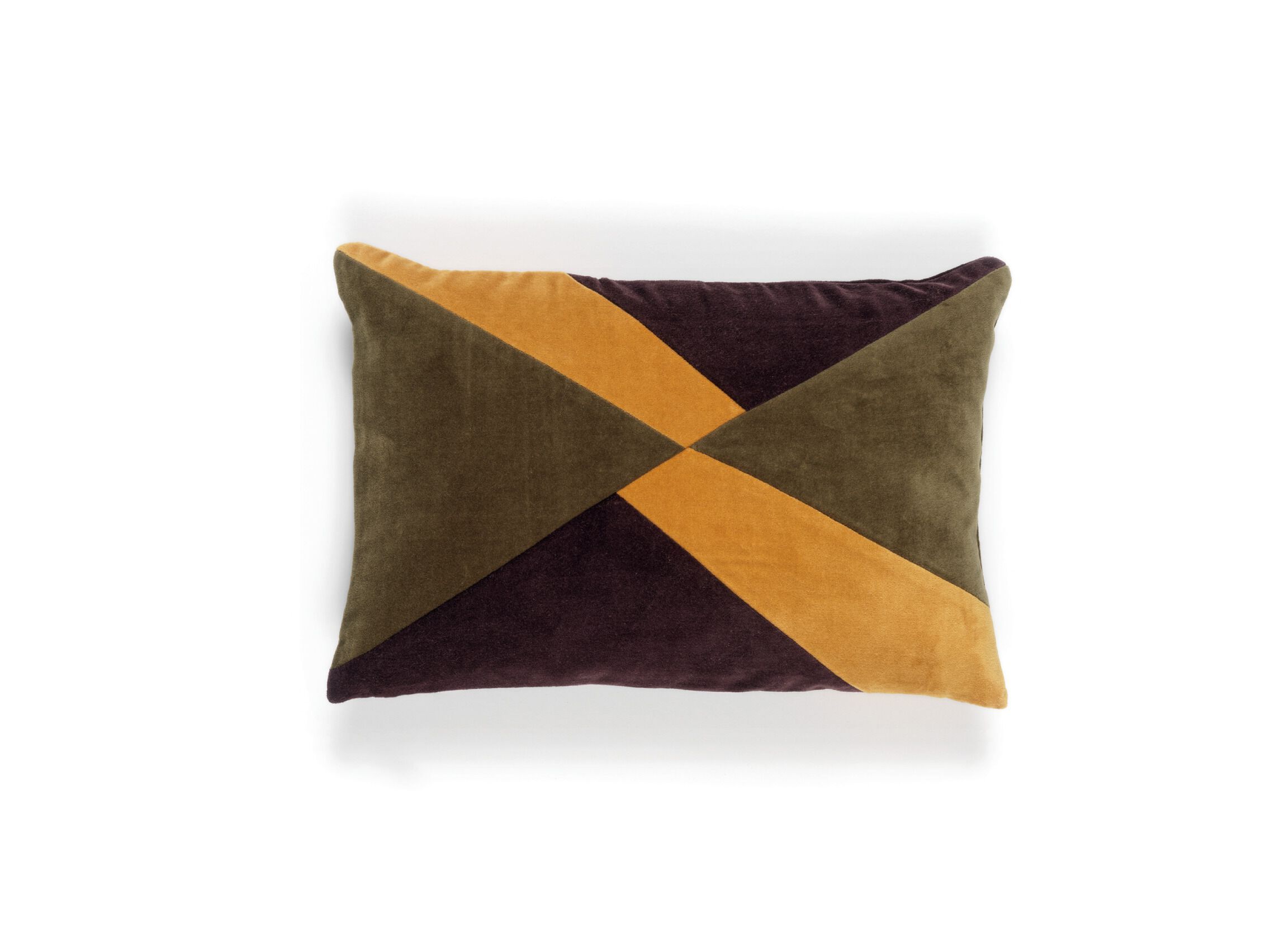 Бархатная подушка с геометрическим рисунком Élitis CLIO ARCH-00143022 - Вид №7