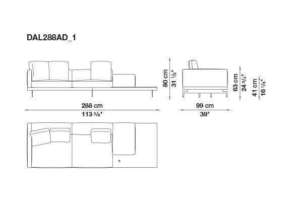 Кожаный диван B&B Italia док ARCH-00130675 - Вид №158