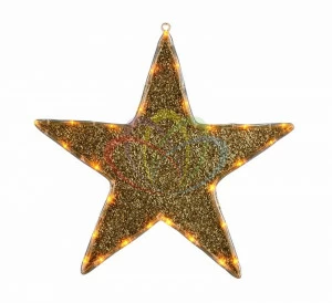 Фигура Звезда бархатная, с постоянным свечением 45 см SUPERNW СВЕТОВЫЕ ФИГУРЫ 217528 Желтый
