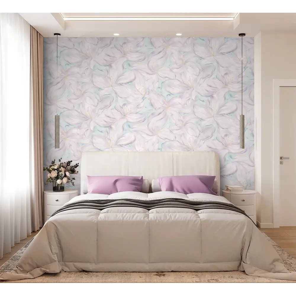 Обои флизелиновые Wallsecret Blanche мятные 1.06 м 8935-27 STLM-2197661 - Вид №6