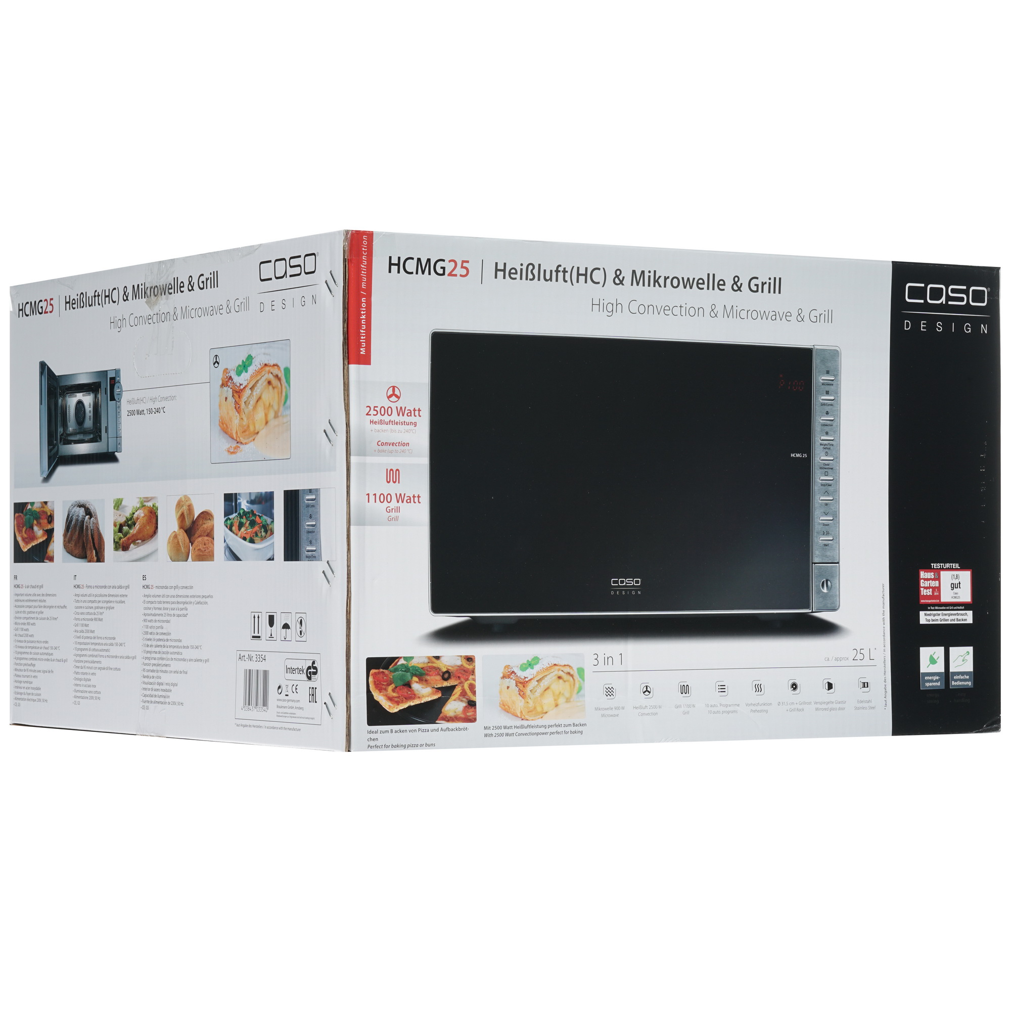 1117012 Микроволновая печь CASO HCMG 25 зеркальный, серебристый STDN-0034062 - Вид №8