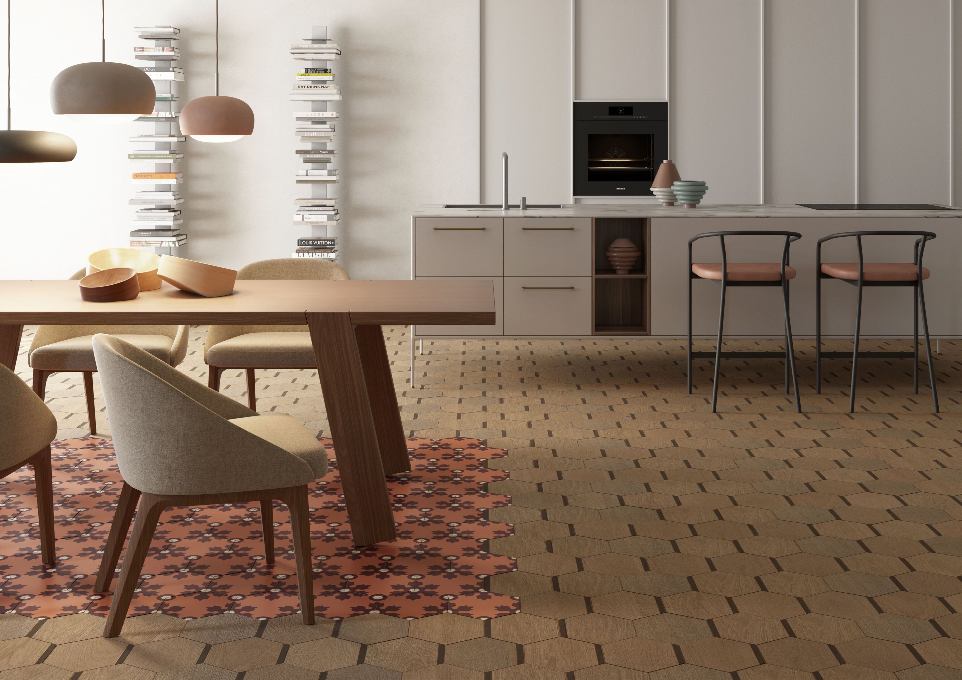 Окрашенный металлический высокий стул с подлокотниками BBB Giotto ARCH-00018599 - Вид №3