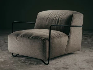 GIOPAGANI Кресло из ткани с подлокотниками Esprit noir