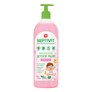 90753120 Жидкое мыло для рук SPTV_soap_baby_bubble_1000 Bubble Gum 1 л STLM-0368275 SEPTIVIT