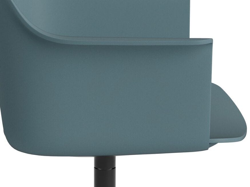 Вращающееся кресло из полипропилена с подлокотниками Hay макет ARCH-00133806 - Вид №1