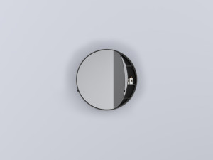 CASPCT75-CM Round Box: Зеркальный шкафчик круглый с крашенной рамой 75 cielo I Catini