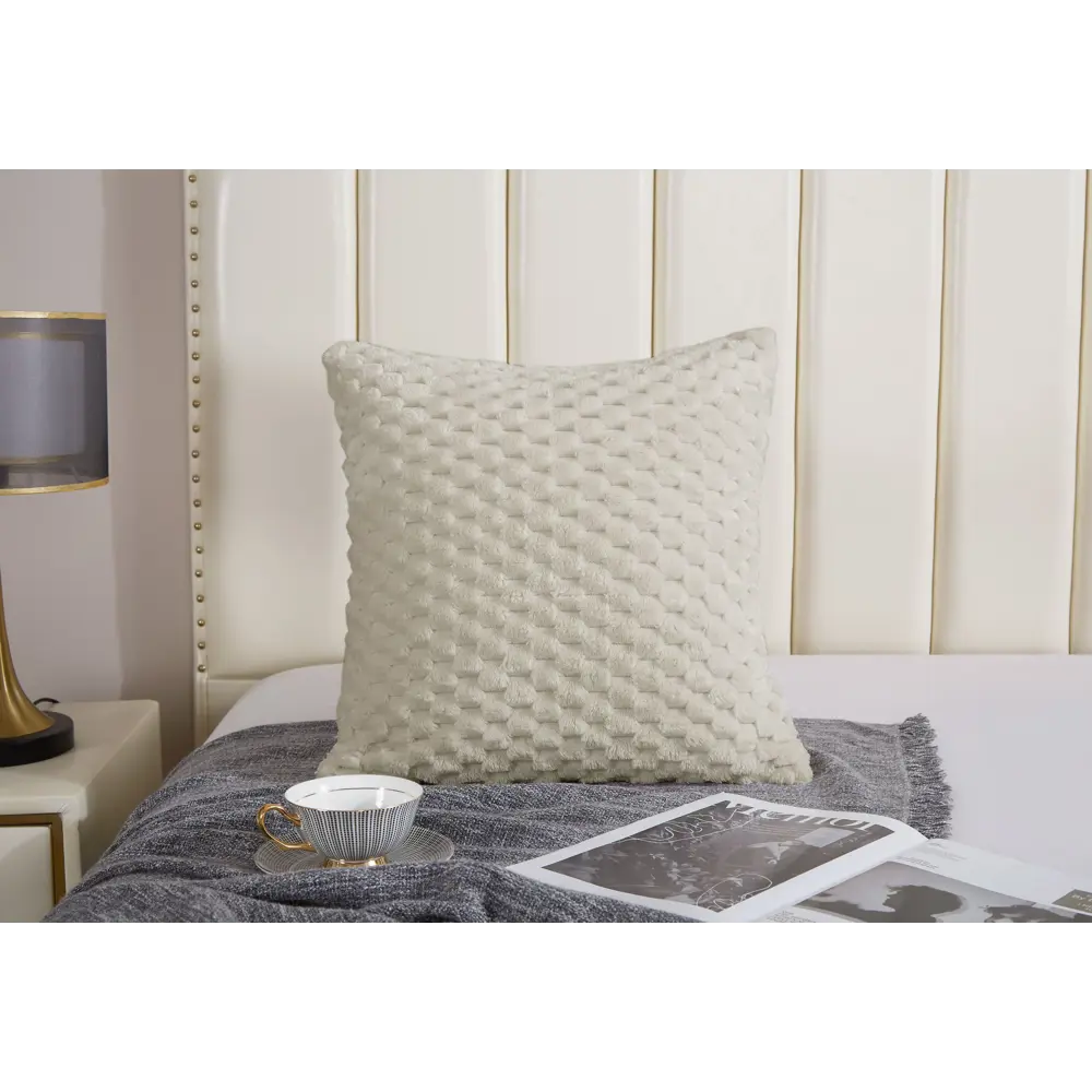 Подушка Салерно 45x45 см цвет серый СТОЛИЦА ТЕКСТИЛЯ STLM-2099281 - Вид №3